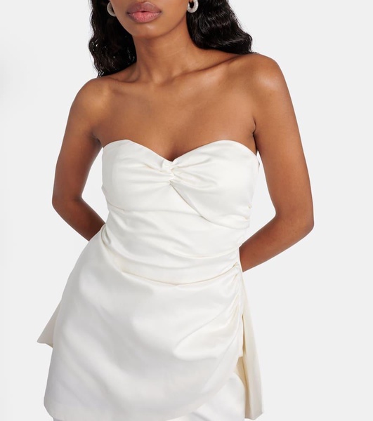 Bridal strapless minidress