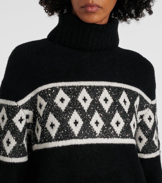 Uda sequined wool-blend sweater