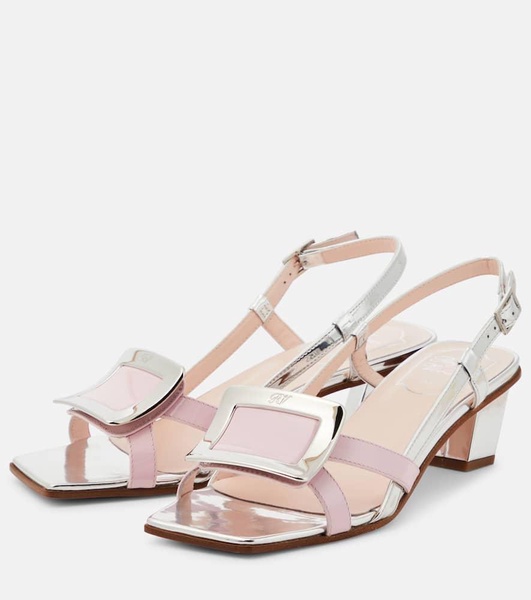 Belle Vivier 45 patent leather sandals