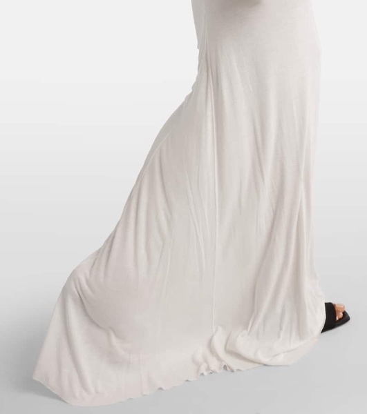 Lilies jersey maxi skirt