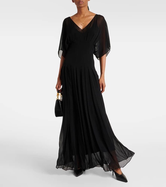 Murge draped silk gown