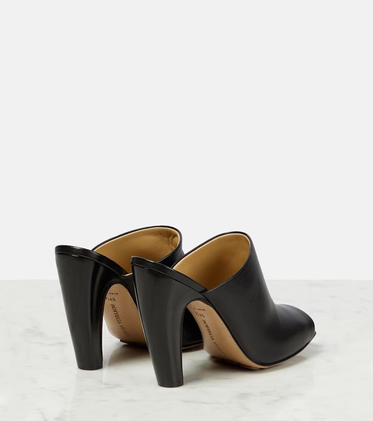 Lagoon leather peep-toe mules