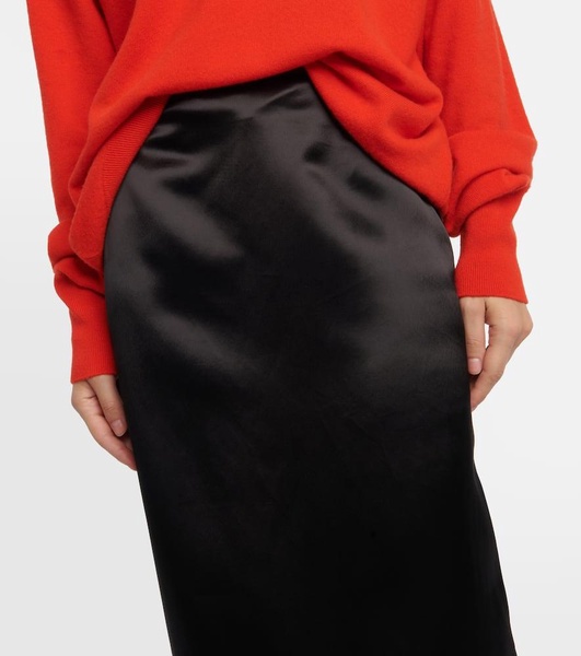 Bartelle satin maxi skirt