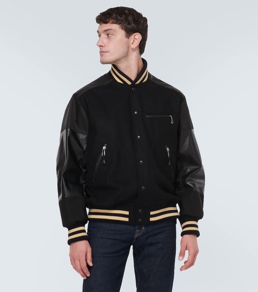 Wool-blend varsity jacket