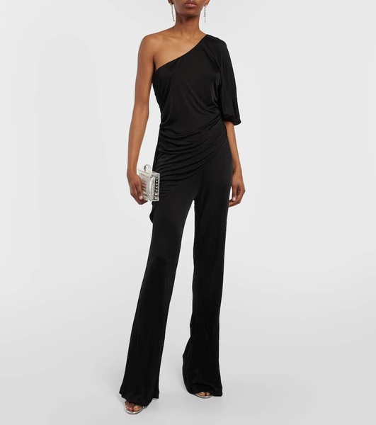 Talia one-shoulder jersey jumpsuit