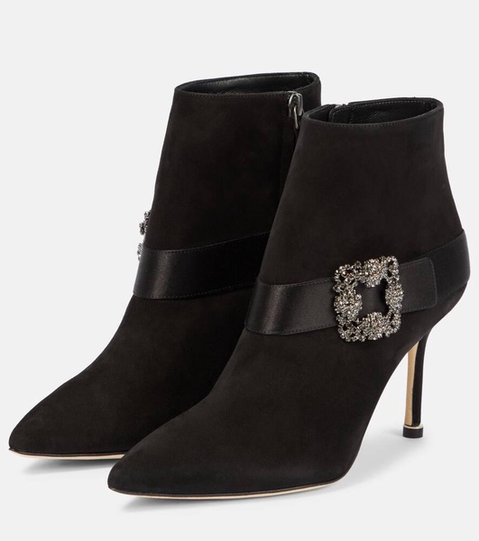 Plinianu embellished suede ankle boots