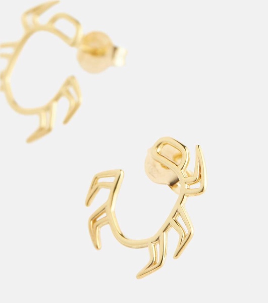 Escarabjo 9kt gold earrings