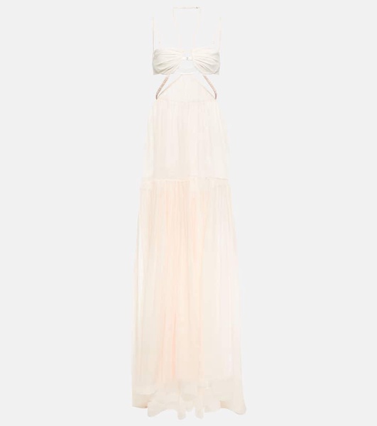 Bridal silk chiffon gown