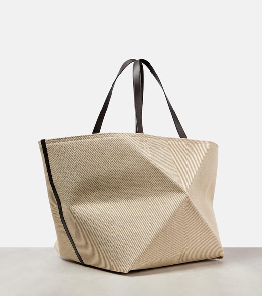 XXL Puzzle Fold jacquard tote bag