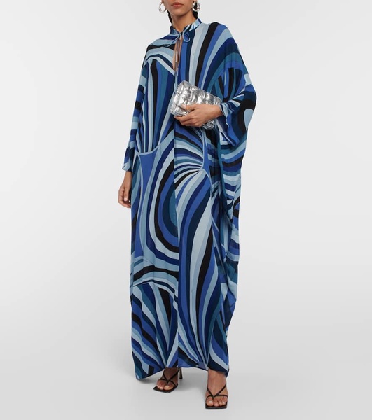 Iride chiffon kaftan