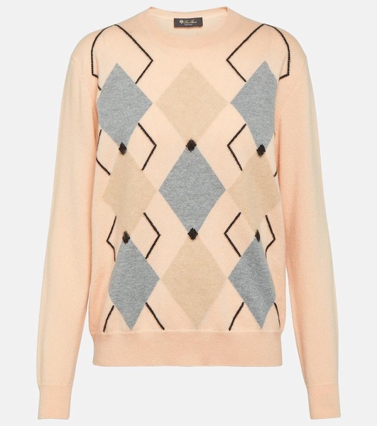 Argyle cashmere sweater