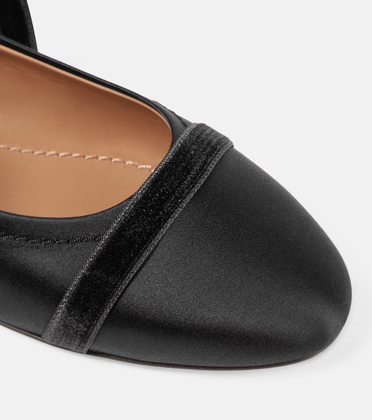 Spencer satin ballet flats