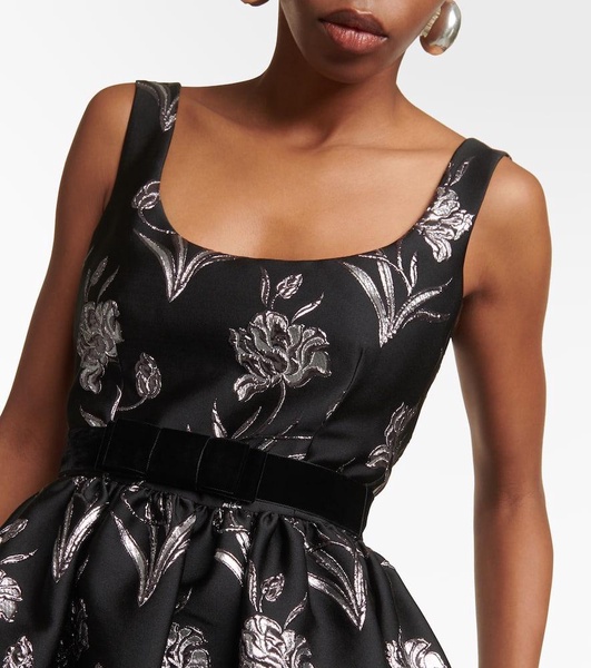 Astrea floral-printed satin midi dress