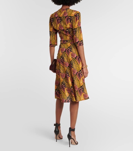 Paisley midi dress