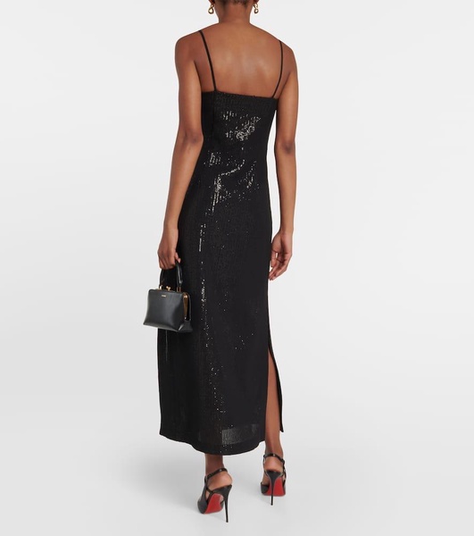 Alias sequined georgette maxi dress