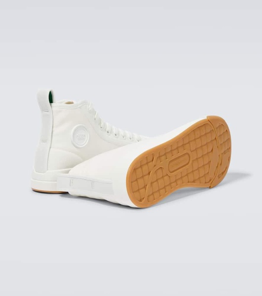 Vulcan high-top canvas sneakers