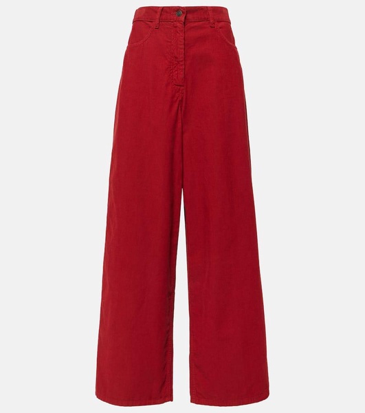 Chan corduroy wide-leg pants