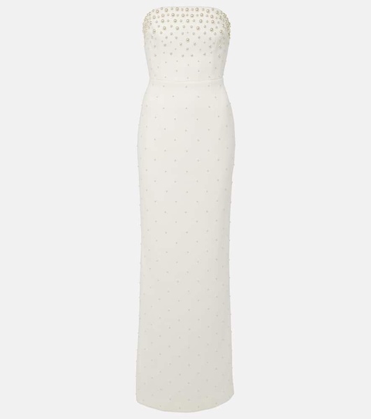 Bridal Theresa faux pearl-embellished gown