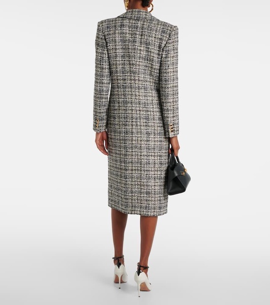 Lurex® tweed coat