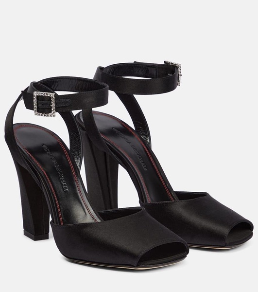 Eliza satin sandals