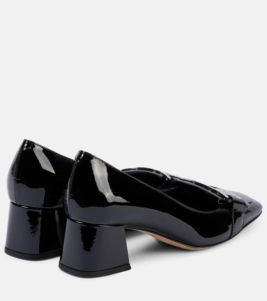 Patent leather pumps