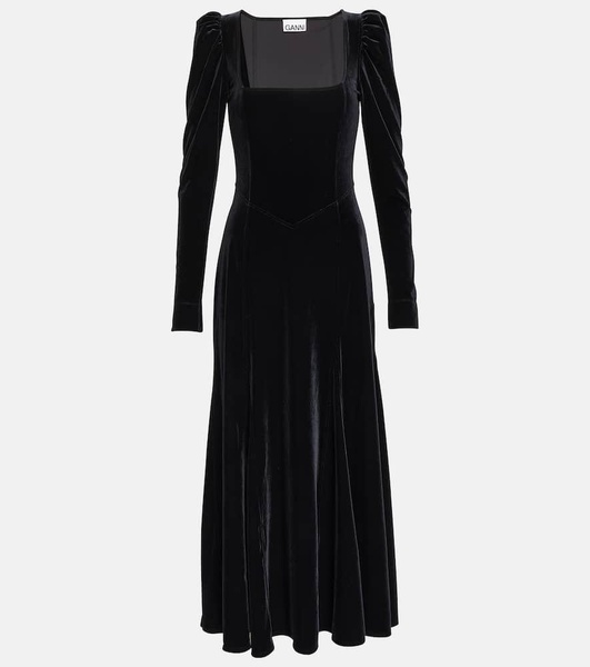 Velvet maxi dress