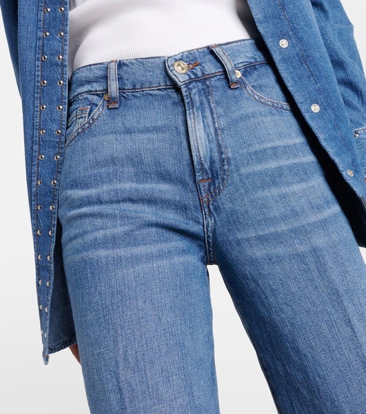 High-rise flared jeans