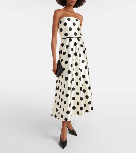 Cippo polka-dot cotton and silk maxi dress