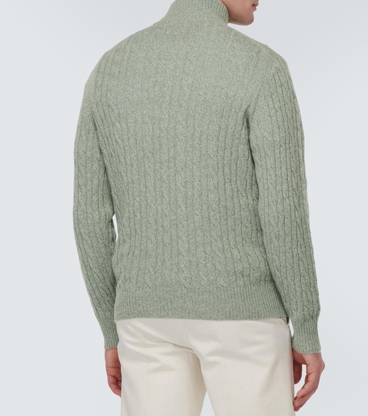 Treccia cable-knit cashmere sweater