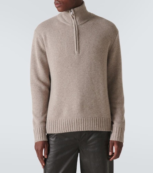 Cashmere half-zip sweater