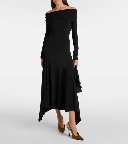 Gerla off-shoulder jersey maxi dress