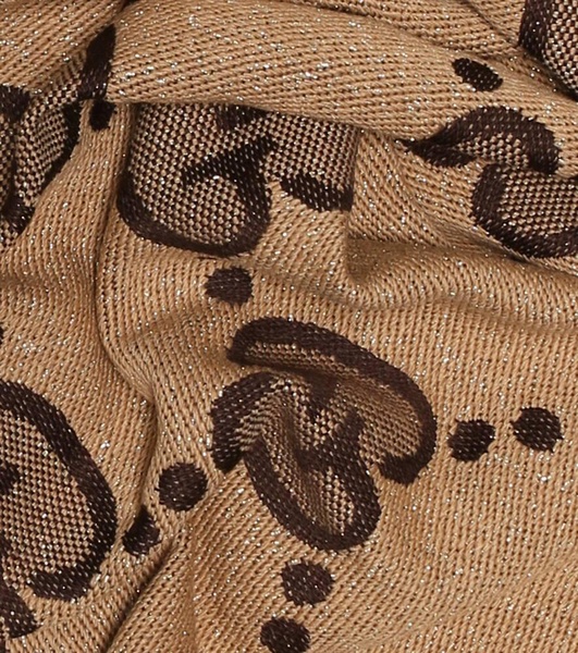 GG wool & lurex jacquard scarf