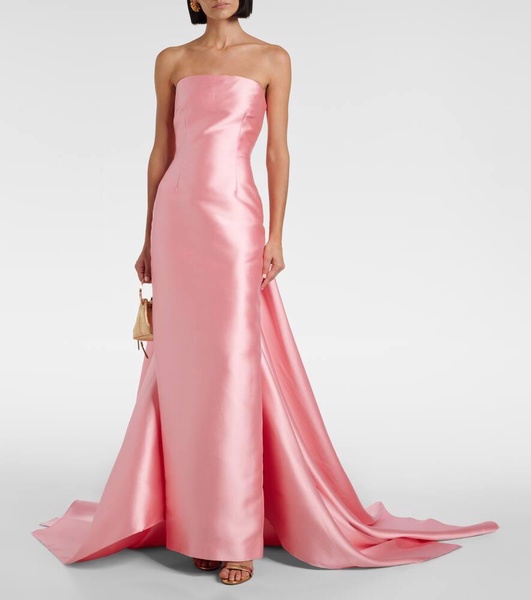 Imani strapless twill gown