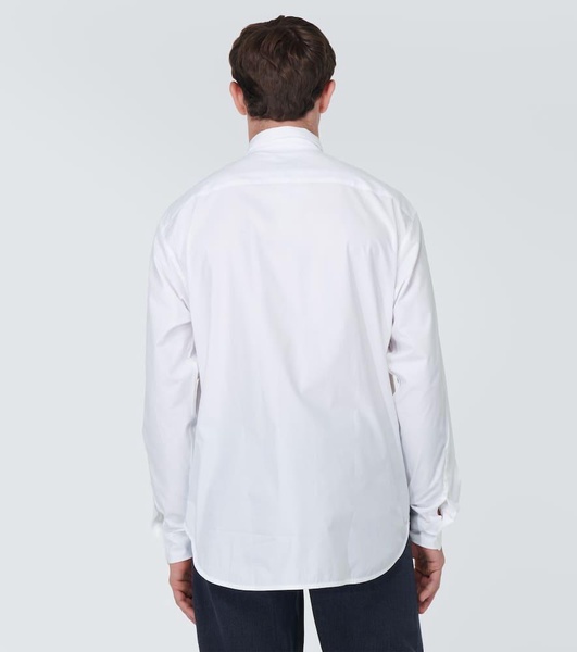 Oversized cotton poplin shirt