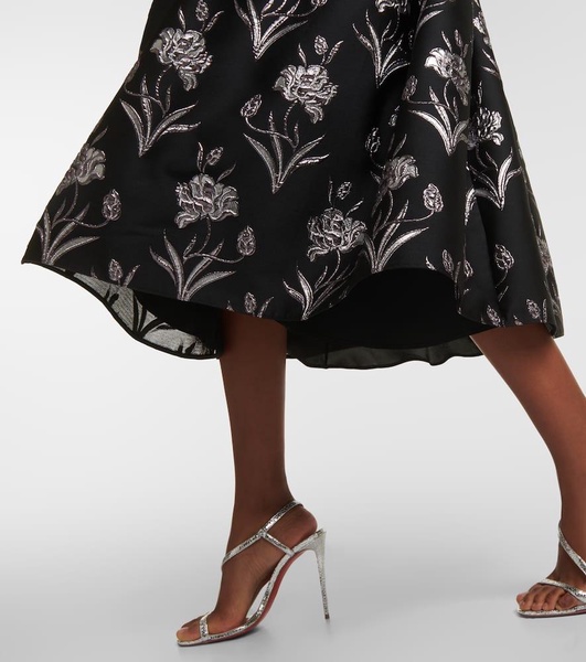 Astrea floral-printed satin midi dress