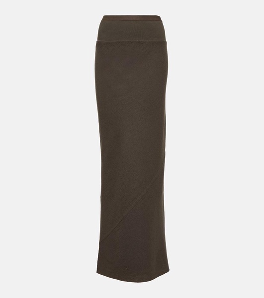 DRKSHDW wool maxi skirt