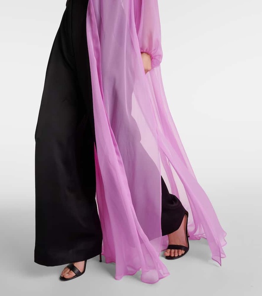 Medicea silk chiffon robe