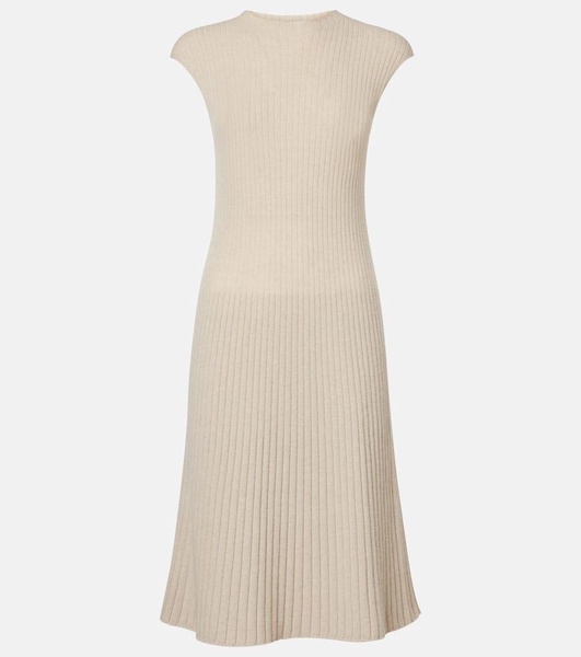 Cervatto ribbed-knit cashmere midi dress