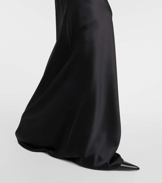 Medina silk-blend maxi skirt