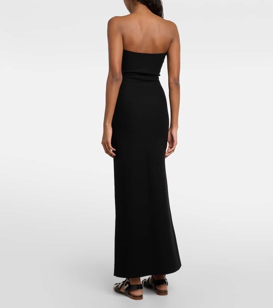 Calderon wool, silk, and cashmere maxi dress