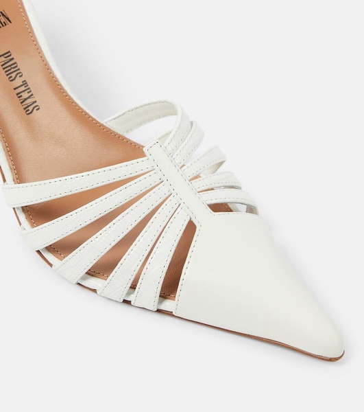 Nadia 85 cutout leather mules