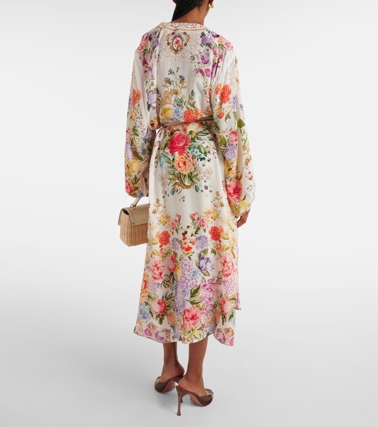 Sew Yesterday floral silk robe