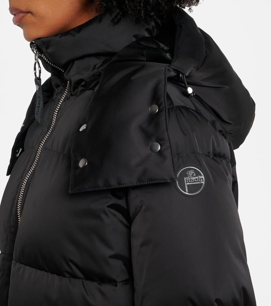 Oria down-paneled satin twill ski jacket