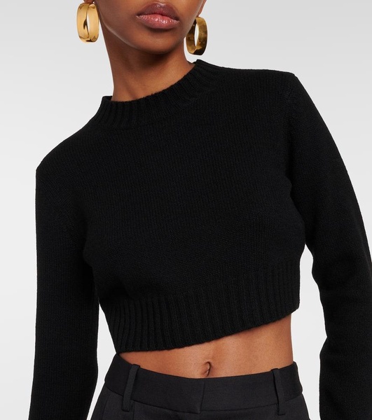 Jazz cropped cashmere sweater