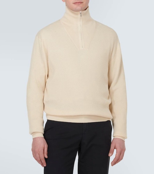 Akan cashmere and silk half-zip sweater