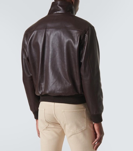 Johnie leather bomber jacket