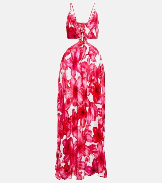 Colette floral cutout maxi dress