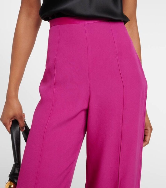 Marlene high-rise crêpe cady palazzo pants