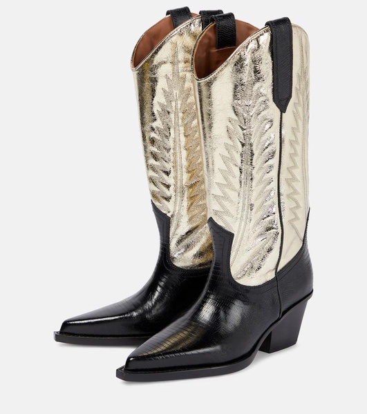 Rosario leather cowboy boots