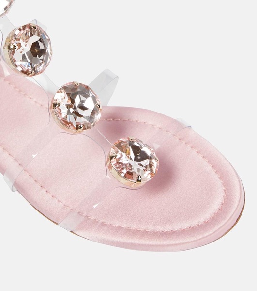 Embellished PVC sandals